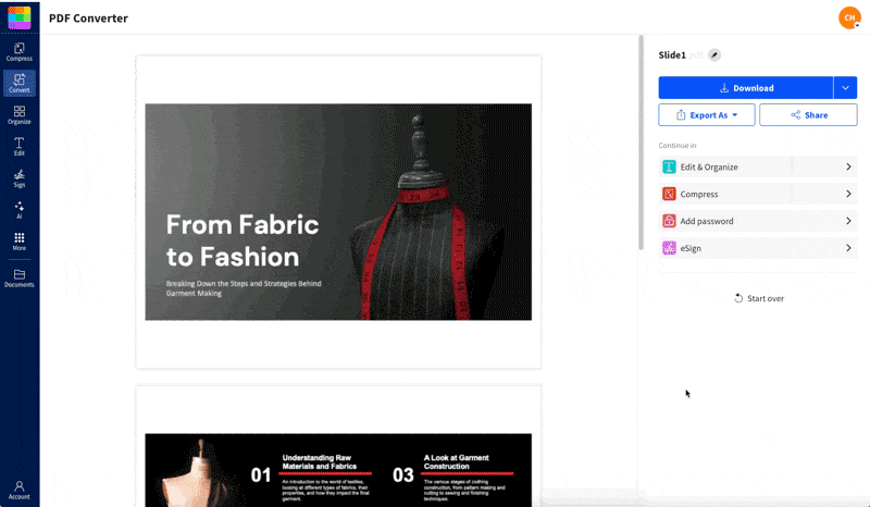 JPG to PPT Converter working its magic